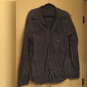 Hurley light black long sleeved dress shirt